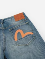 Orange Seagull Taper Fit #2017 Mid-Wash Denim Jeans