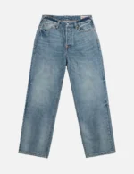Evisu mens Pink Seagull Relax Fit #2030 Light-Wash Indigo Jeans