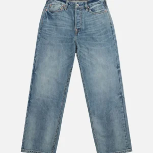 Evisu mens Pink Seagull Relax Fit #2030 Light-Wash Indigo Jeans