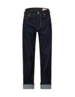EVISU Men’s 2000 Baggy Fit Raw Denim Mustard Daicock Jeans