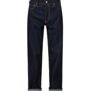 EVISU Men’s 2000 Baggy Fit Raw Denim Mustard Daicock Jeans