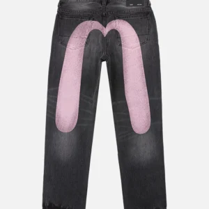 EVISU Jeans Men Faded Pink Daicock #2030
