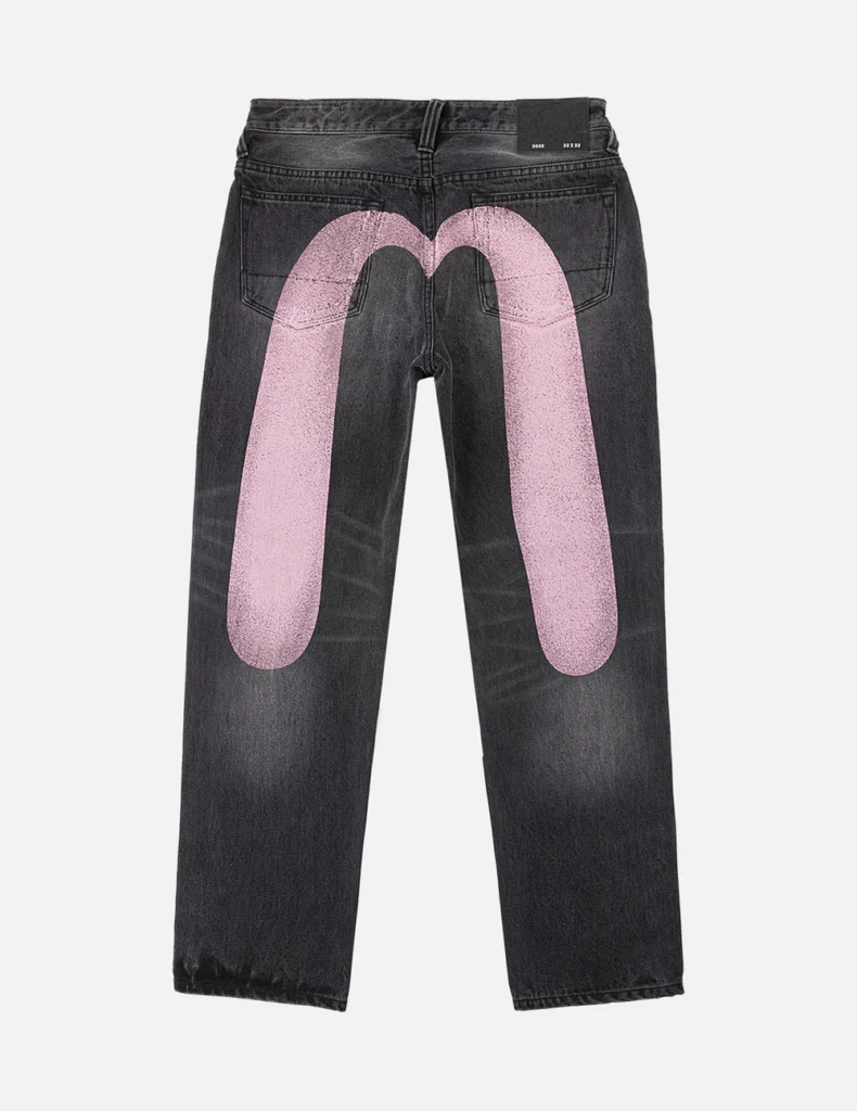 EVISU Jeans Men Faded Pink Daicock #2030