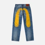 Evisu Jeans Men Yellow Daicock Washed Regular Fit 2020