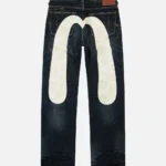 Evisu Jeans Men Kamon Daicock Regular Fit Distressed Jeans