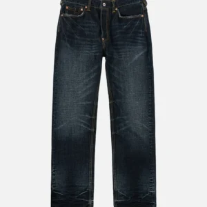 Evisu Jeans Men Kamon Daicock Regular Fit Distressed Jeans