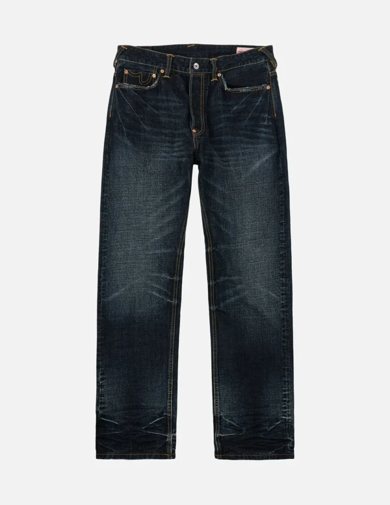 Evisu Jeans Men Kamon Daicock Regular Fit Distressed Jeans