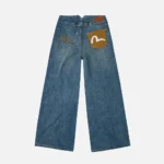 EVISU Women’s Wide-Leg Seagull Print Jeans