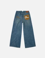 EVISU Women’s Wide-Leg Seagull Print Jeans