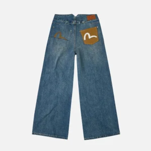 EVISU Women’s Wide-Leg Seagull Print Jeans
