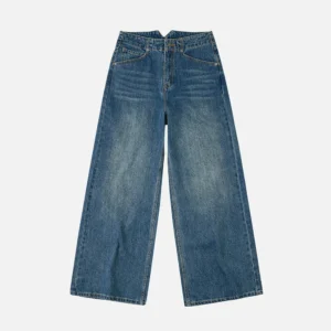 EVISU Women’s Wide-Leg Seagull Print Jeans