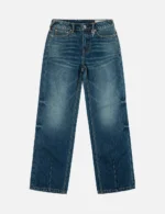 Evisu Jeans Women Seagull Logo Relax Fit Vintage Indigo