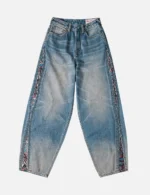 Evisu Jeans Women Brocade Seagull Balloon Fit