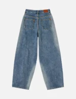 EVISU Women’s Balloon Fit Pink Daicock Distressed Jeans