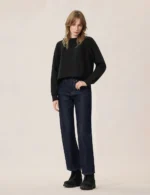 Evisu Jeans Women Brocade Daicock Straight Fit Dark Denim