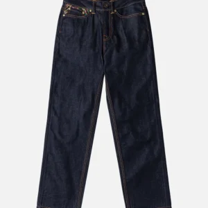 Evisu Jeans Women Brocade Daicock Straight Fit Dark Denim