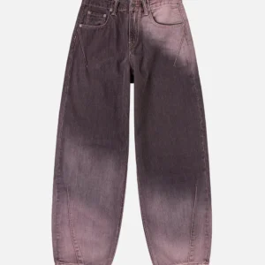EVISU Women’s Balloon Fit Two-Tone Gradient Jeans