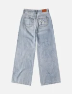 EVISU Women’s Slim Light Wash Distressed Jeans