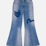EVISU Women’s Bootcut Devil Heart Seagull Jeans