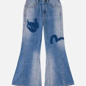 EVISU Women’s Bootcut Devil Heart Seagull Jeans