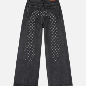 EVISU Women’s Slim Cat Daicock Sashiko Jeans