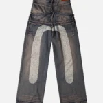 Evisu Jeans Women Double Waistband Daicock Straight Leg