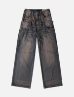 Evisu Jeans Women Double Waistband Daicock Straight Leg
