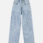 EVISU Women’s Seagull Cut-Out Jeans | Metal Charm Denim