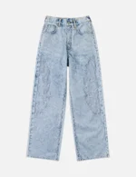 EVISU Women’s Seagull Cut-Out Jeans | Metal Charm Denim