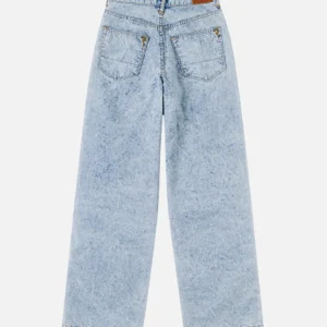 EVISU Women’s Seagull Cut-Out Jeans | Metal Charm Denim