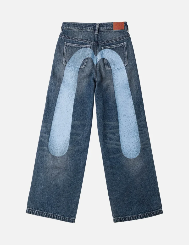 Evisu jean Women Washed Daicock Jeans