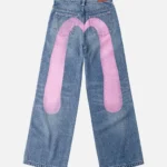 Evisujean Women Washed Daicock Jeans