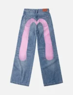 Evisujean Women Washed Daicock Jeans