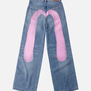 Evisujean Women Washed Daicock Jeans