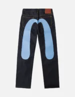 EVISU Men’s #2020 Regular Fit Light Blue Daicock Jeans