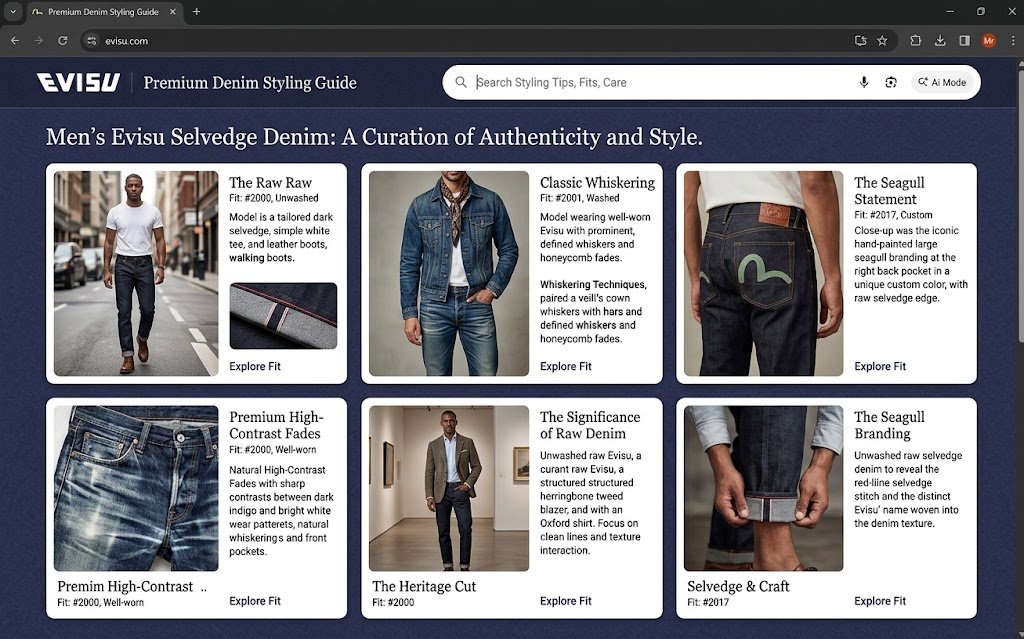 Evisu Jeans Herren Styling Guide: So Kombinierst Du Premium Denim Richtig