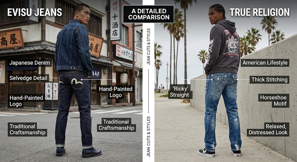 Evisu Jeans vs True Religion: A Detailed Comparison