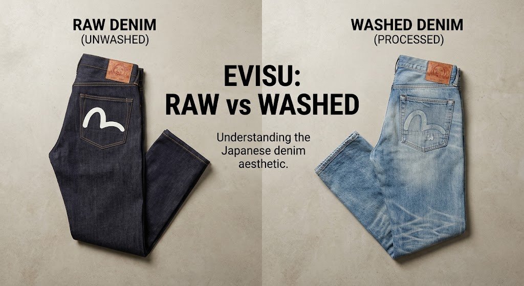 Raw Denim vs Washed Denim: Evisu Explained