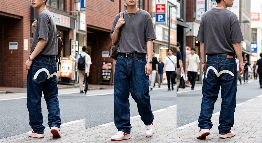 Evisu Baggy Jeans | Stylish Loose Fit Denim