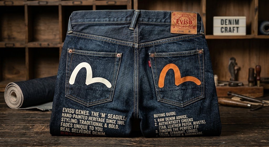 EVISU Jeans With M on Back: Style, History, and Buying Guide